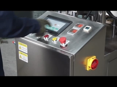 PLC περιστροφικό φλιτζάνι γεμίζει σφραγιστική μηχανή Για τα τρόφιμα εργοστάσιο χυμό κρέμα φλιτζάνι