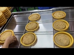 Μηχανή σφράγισης γραμμικού δίσκου τροφίμων Προσαρμόσιμο σχήμα και σχεδιασμό για παλέτα μεγάλης διαμέτρου