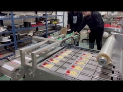 Μηχανή σφράγισης δίσκου με κενό για μαγειρεμένα τρόφιμα, μηχανή σφράγισης δίσκου μεσημεριανού φαγητού 380V