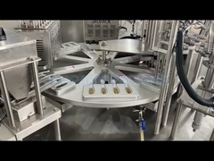 Αυτοκίνητο περιστροφικό ποτήρι γεμίζοντας σφραγιστική μηχανή κουτάλι μέλι ποτήρι γεμίζοντας πλαστική συσκευασία