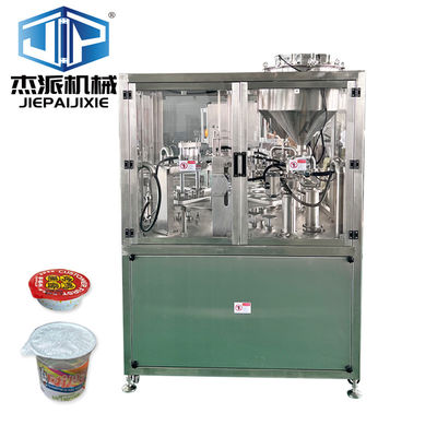 Αγορά Αυτόματο PLC HMI έλεγχο Γιαούρτι νερό χυμός σάλτσα μέλι κρέμα γεμίζοντας και σφραγίζοντας μηχανή online manufacture