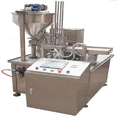 Μηχανή σφράγισης 50-500ml Rotary Cup Filling