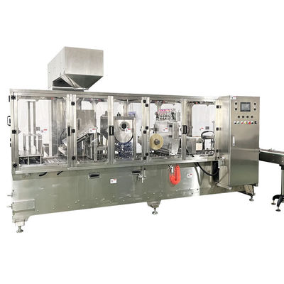 80 Cups/Min Cup Filler Packaging Machine Με μηχανή σφράγισης γεμίσματος ποτηριών μεγέθους χυμού φρούτων